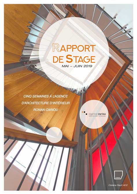 Rapport De Stage En Architecture Dintérieur 2019 Behance