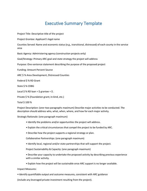 30 Perfect Executive Summary Examples And Templates Template Lab