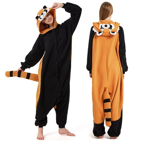 Red Panda Onesie Pajamas For Adult And Teens Animal Onesies