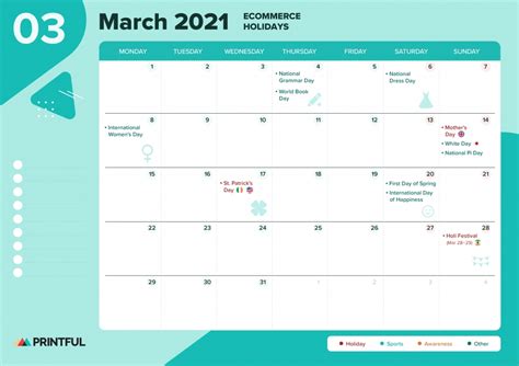 Collect Printable National Days Calendar 2021 Best Calendar Example