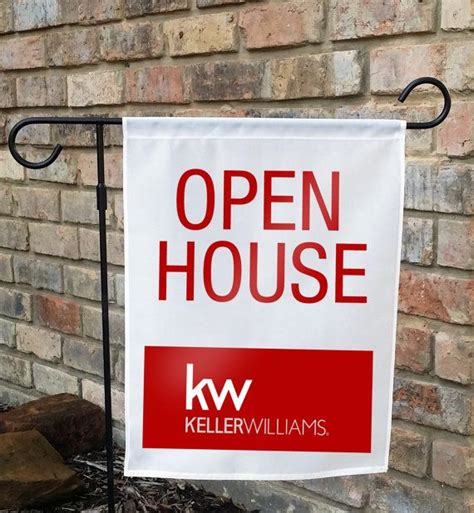 Keller Williams Open House Yard Flag Can Be Customized For Any