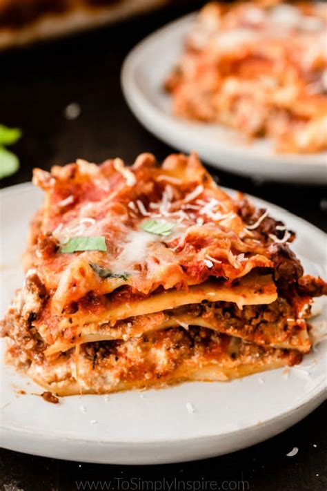 Easy Classic Lasagna Recipe To Simply Inspire