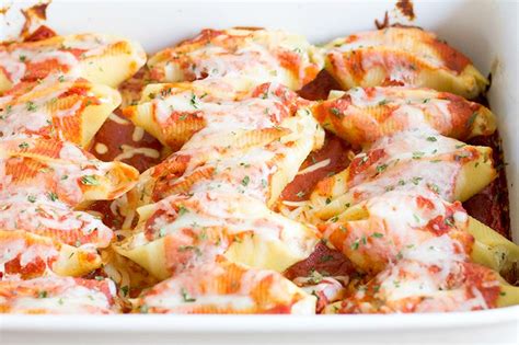 Cheesy Chicken Stuffed Shells Recipe Lipgloss And Crayons