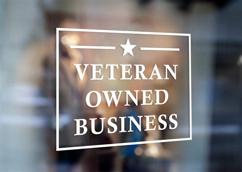 Veteran Owned Business Decal Sign For Storefront Window Etsy