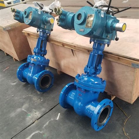 Gate Valve Motorized Flanged Rf Pn40 Din3202 F4 For Oil Plant From