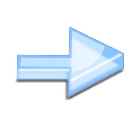 Arrow Right | Free Stock Photo | Illustration of a blue cursor arrow 