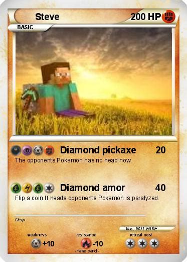 Pokémon Steve 2179 2179 Diamond Pickaxe My Pokemon Card