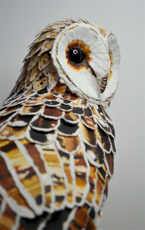 Barn Owl Paper Sculpture