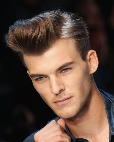 Classic pompadour often reflects itself with greasy and shiny hair. Top 10 Hottest Haircut & Hairstyle Trends for Men in The ...