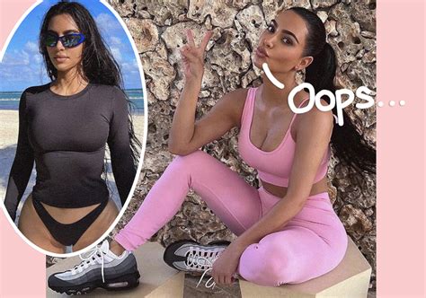 kim kardashian deletes sexy swimsuit pic after fans point out photoshop fail what was she