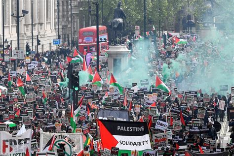 Tens Of Thousands Attend Largest Pro Palestine March In British History