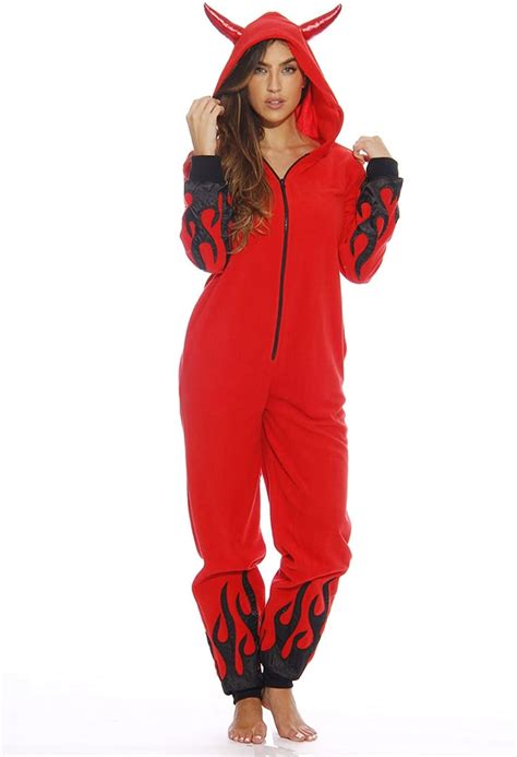 Just Love Devil Adult Onesie Pajamas The Best Halloween Loungewear