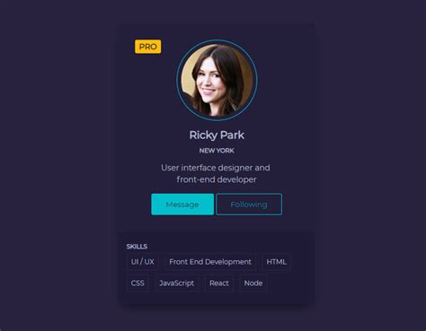 How To Create The User Profile Card Ui Design In Html Css And Vrogue
