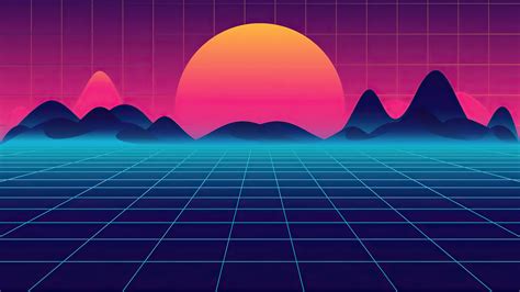 Retro Synthwave Wallpaper 4k Pylot Musician 1980s Synthwave New