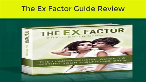 The Ex Factor Guide Review Youtube