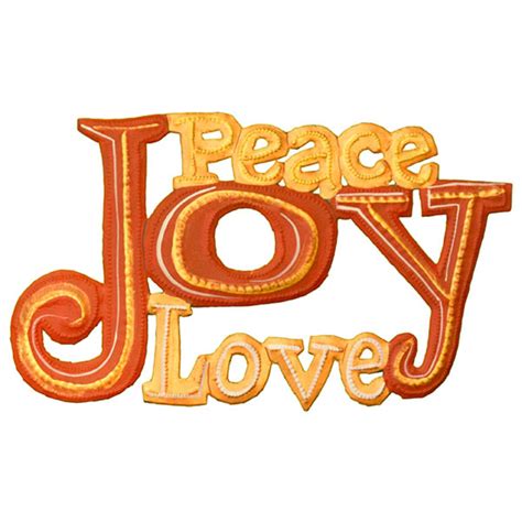 Painted Peace Joy Love Iron Accents