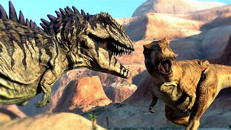 Jurassic World Dominion Prologue T Rex Vs Giganotosaurus Jurassic