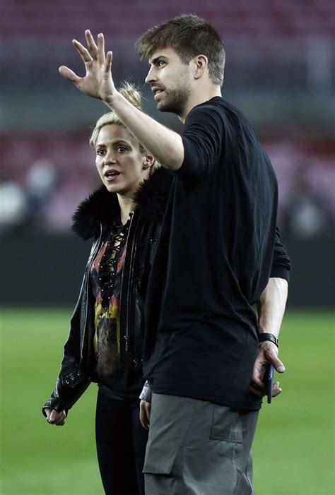 Shakira With Her Husband Gerard Pique At Camp Nou Stadium 05 Gotceleb