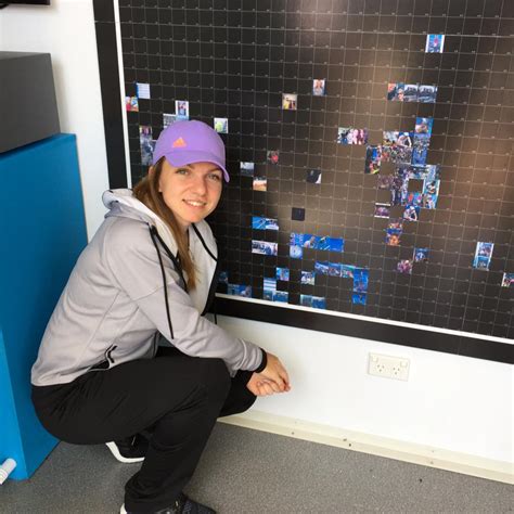 She has been ranked world no. Here's simona #halep admiring our #aoselfie mosaic. tag ...