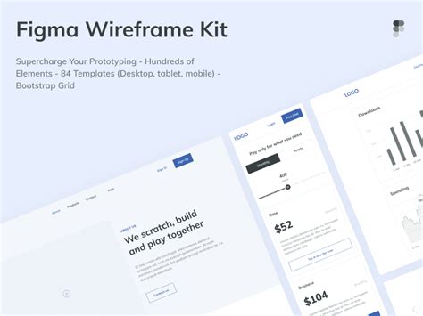 Free Figma Wireframe Kit For Mobile App Titanui