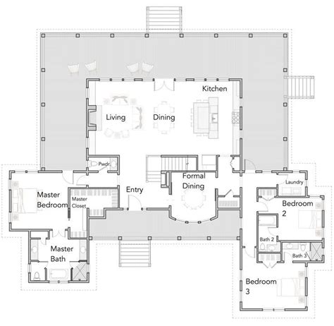 Cool Open Floor Plans Ranch Homes New Home Plans Design