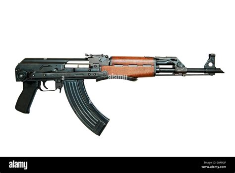 Ak47 Akms Kalashnikov Assault Rifle Cut Out Stock Photo Alamy