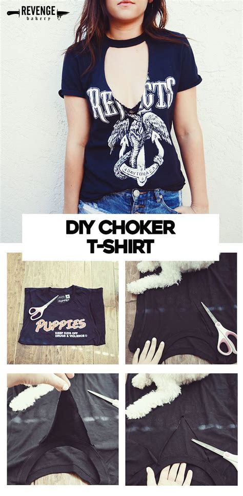 Diy Cutout Choker T Shirt Perfect For Summer Fashion Ideas How To