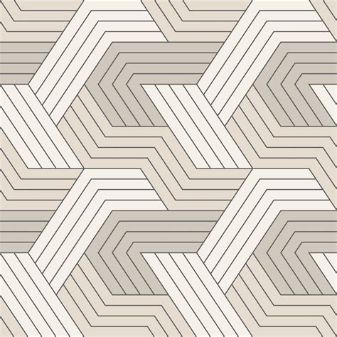 Seamless Pattern With Symmetric Geometric Lines Repeating Geometric