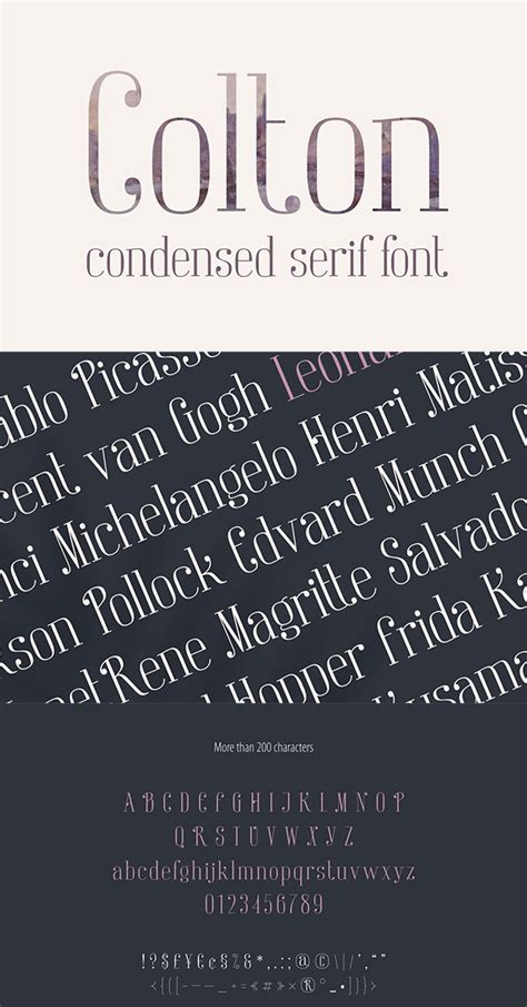 Colton Condensed Serif Font In 2021 Cool Fonts Graphic Design Blog