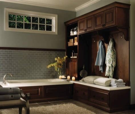 My only problem was inconsistency in stain. Master Bath Get Away - Kemper 'Echo' cabinets: Eksten door ...