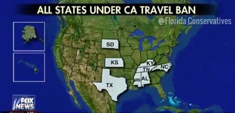 Nc One Of Eight States Honored To Be Under Californias Travel Ban R