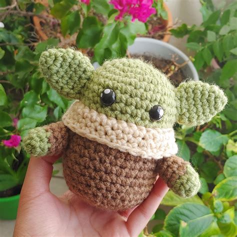 The 20 Cutest Baby Yoda The Child Crochet Patterns Derpy Monster