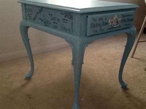 Re-painted old table Real People, Entryway Tables, Creative, Diy