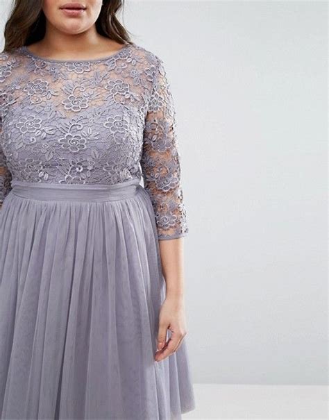 Little Mistress Plus Short Sleeve Lace Bodice Mini Dress With Tulle Skirt Asos Sheer Lace Top