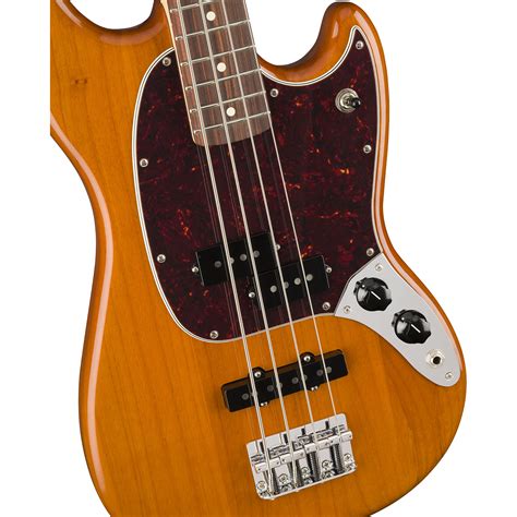 Fender Offset Mustang Bass Agn Electric Bass Guitar