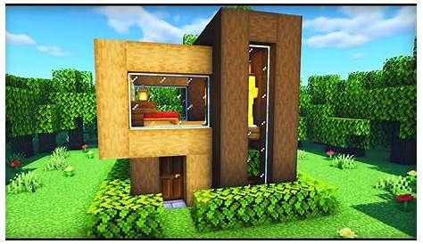 Minecraft: Easy Small Modern House | How to build a Wooden House in