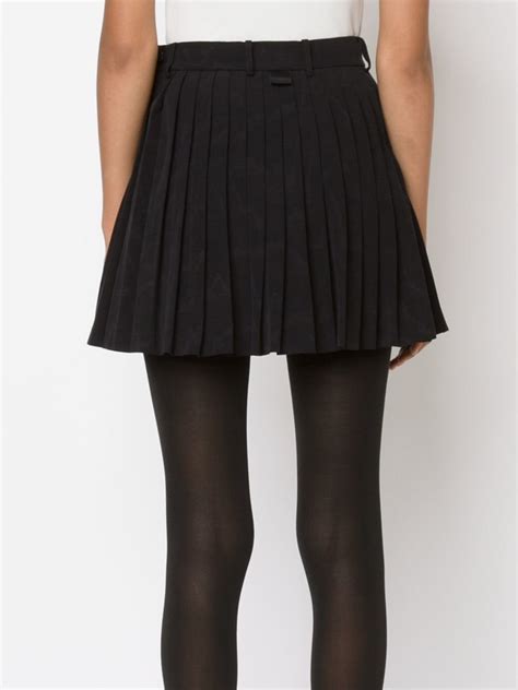 Thom Browne Pleated Mini Skirt In Black Lyst
