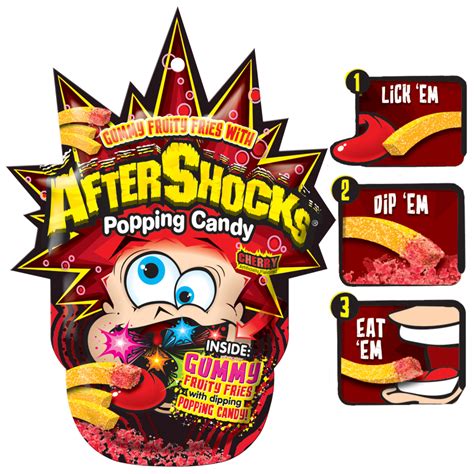Fruity Gummy Fries With Aftershocks® Popping Candy Cherry Snyder S Candy