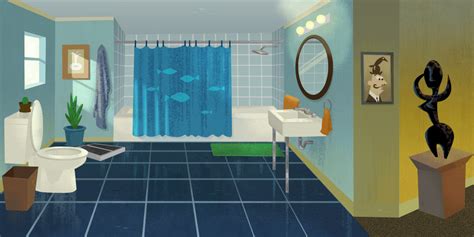 Browse 678 bathroom cartoon stock photos and images available, or start a new search to explore. PUMML: Glade Game BG