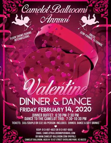 Free Valentine Day Dance Flyer Template Printable 8 Magnificent