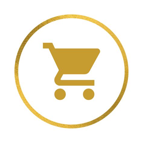 Instagram Icon Gold Shopping Transparent Png Stickpng