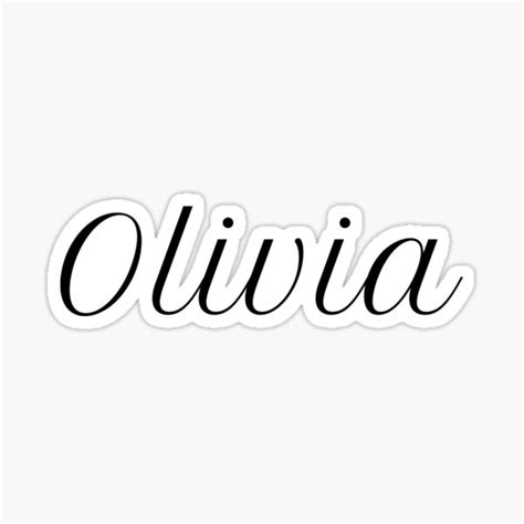 How To Write Olivia In Cursive