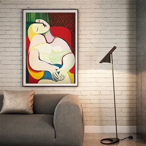 Modular Nordic Posters Printed Hd Picasso Dreaming Woman Abstract