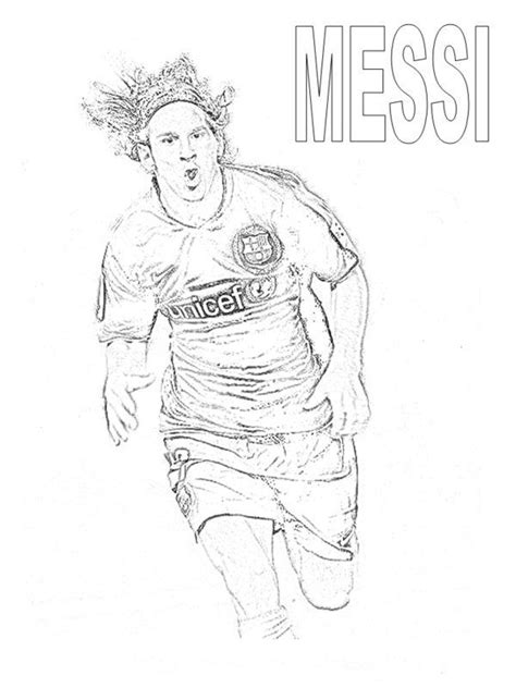 Messi Coloring Pages Coloring Home