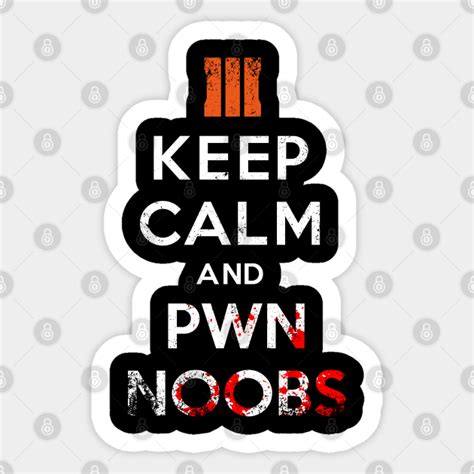 Pwn Noobs Call Of Duty Sticker Teepublic
