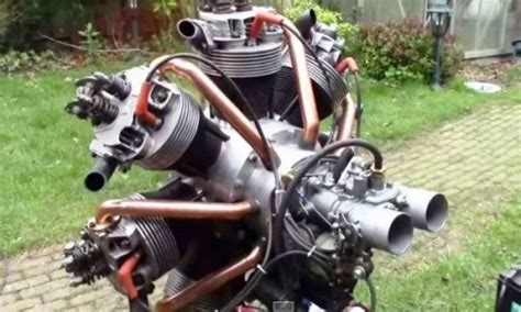 Video Amazing 7 Cylinder Radial Engine Built From Vw Parts — See It