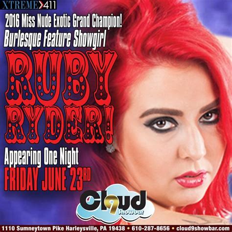 Burlesque Feature Star Ruby Ryder One Night Only Harleysville Strip Clubs And Adult