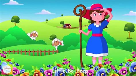 Little Bo Peep Has Lost Her Sheep Nursery Rhyme Cartoon Animation