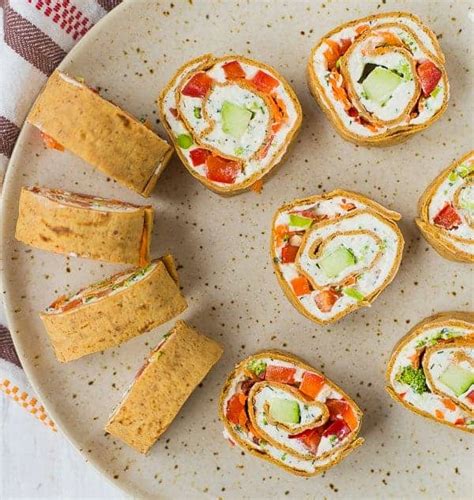 Vegetable Cream Cheese Roll Ups Rachel Cooks