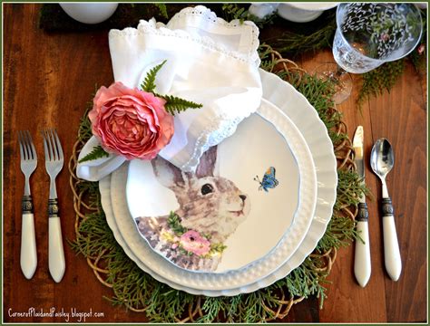 Easter Blooms And Bunnies Corner Of Plaid And Paisley